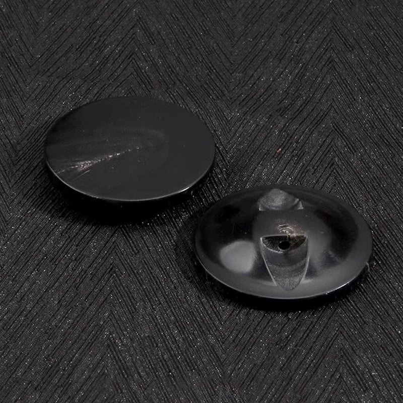 3455★ Botón negro redondo ojo oscuro botón plano material cuerno traje hombre botón cuerno chaqueta mujer abrigo
