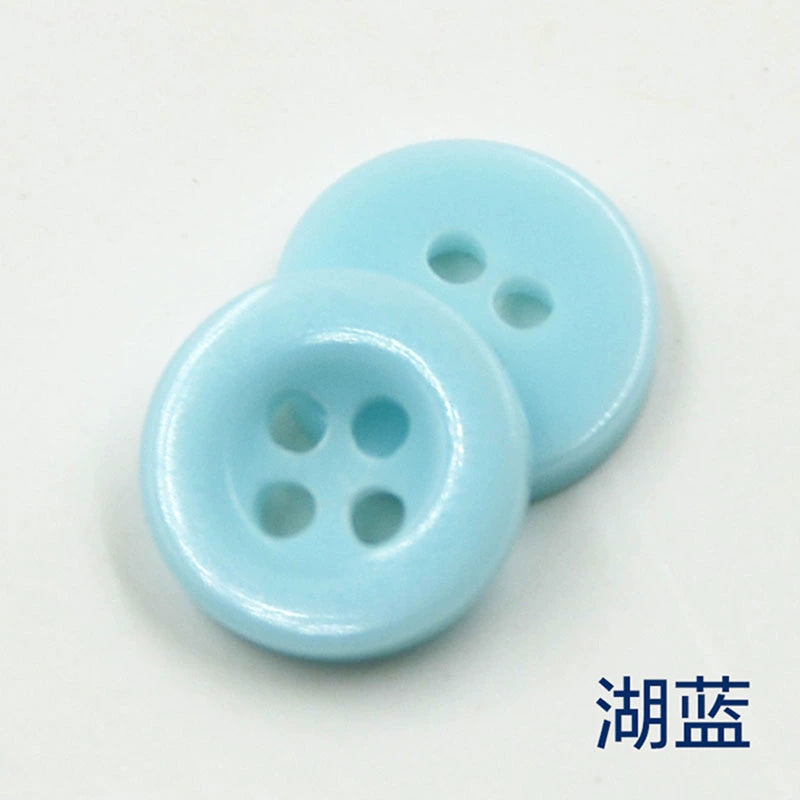 3348★  Color wide-edged round shirt buttons Children's kindergarten creative handmade material package Candy button painting material