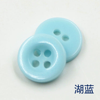 3348★  Color wide-edged round shirt buttons Children's kindergarten creative handmade material package Candy button painting material