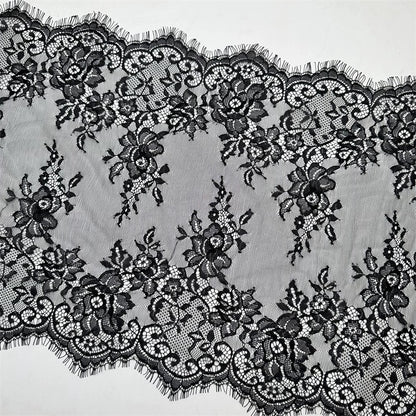 3772 Ancho 40CM Accesorios de encaje de pestañas DIY Ropa Falda Vestido de novia Mantel Bandera de mesa Tela decorativa