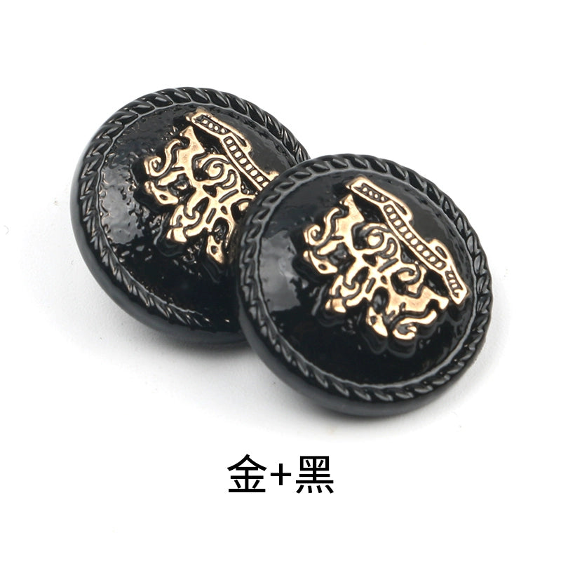 3414★  Coat buttons round suit woolen jacket metal buttons women's trench coat British versatile women's and men's suits buttons