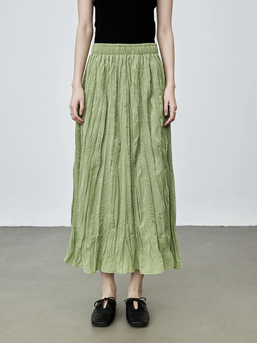 [Fragancia oscura] Chaleco sin mangas con textura de jacquard con patrón oscuro suave de CAREMIND, falda plisada estilo vacaciones 