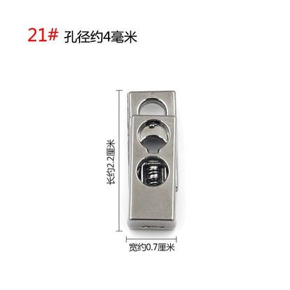 3542★ Hebilla de ajuste de campana de metal, hebilla de resorte de contracción de carga de suéter, hebilla de ajuste elástico, hebilla de cuerda, hebilla de cuerda, hebilla de nariz de cerdo