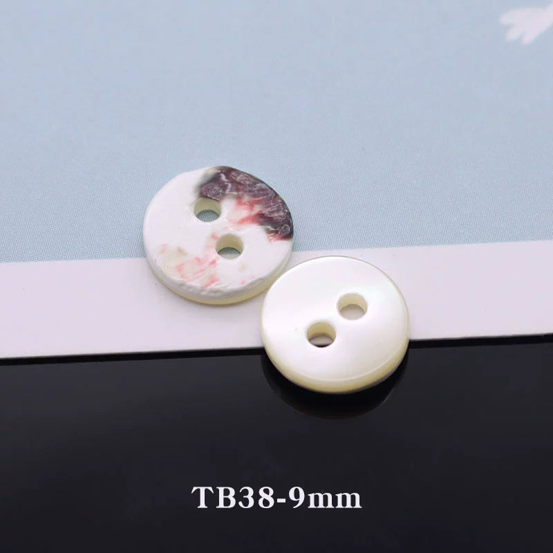 3366★  Natural shell buttons White shirt buttons High-end men's and women's knitted sweaters Cardigan shirts Round shell buttons Small