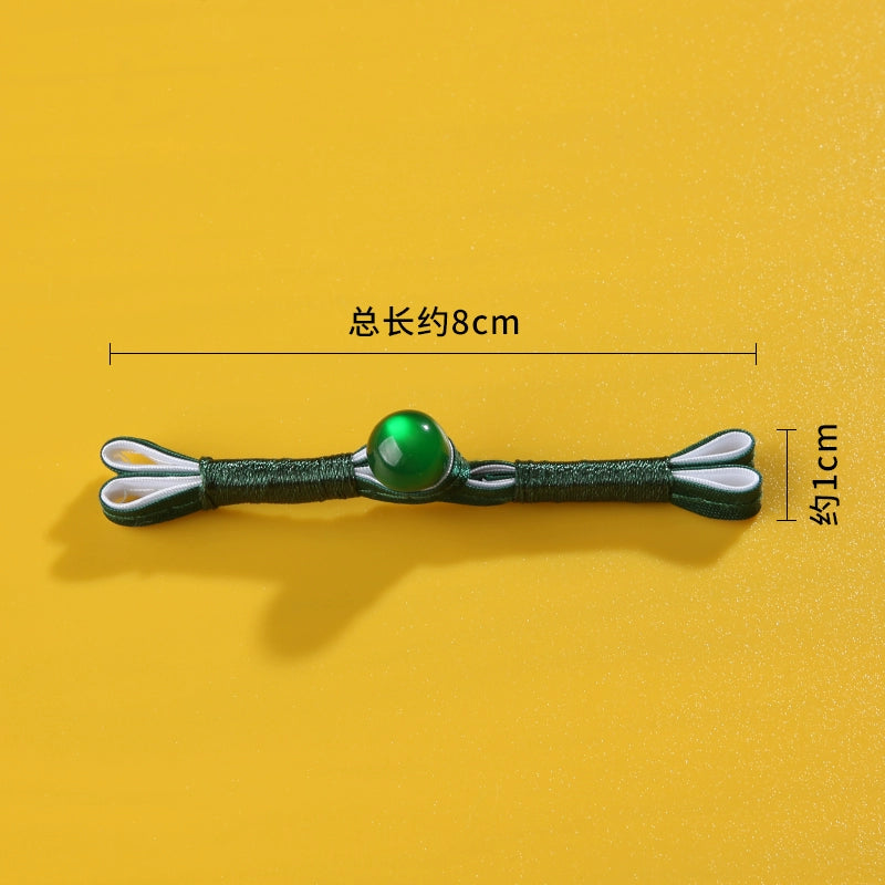 3498★ Botones de cheongsam Botones de estilo chino Hanfu estilo Tang Accesorios de ropa antiguos Botones superiores estilo retro Botones de disco de una palabra