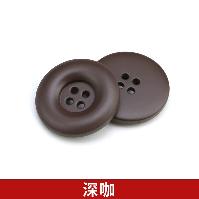 3312★  High-end exquisite resin buttons fashion woolen coat coat trench coat four-eye buttons clothes west decorative buttons