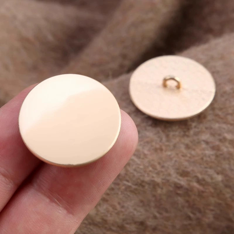 3357★  Metal button-up sweater cashmere jacket top women's coat trench coat button men's shirt button-up suit cufflinks