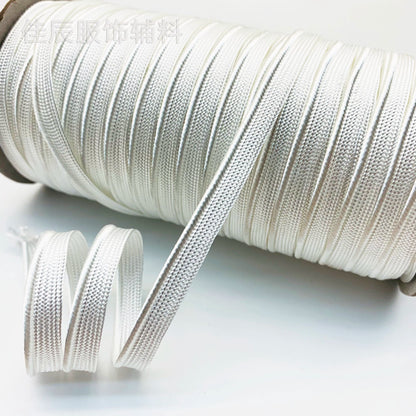 3849 Spot 39 colores 1 cm borde fino cinta maestra de seda brillante tira de brotes ribete cuerda borde incrustado tira cincha accesorios de ropa