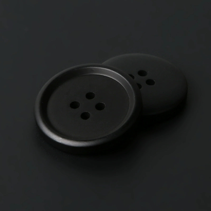 3446★ Botones redondos negros para abrigo, moda femenina, versátil, de lana, para suéter, chaqueta, cárdigan, gabardina, botones pequeños