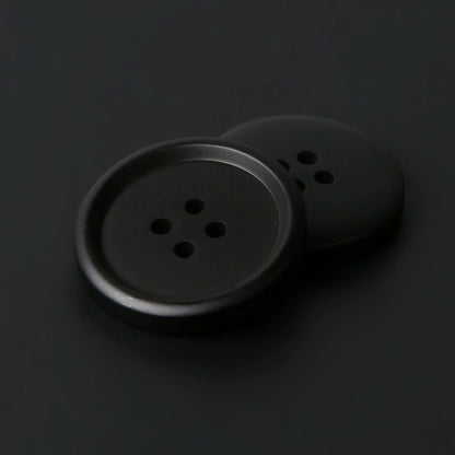 3446★ Botones redondos negros para abrigo, moda femenina, versátil, de lana, para suéter, chaqueta, cárdigan, gabardina, botones pequeños