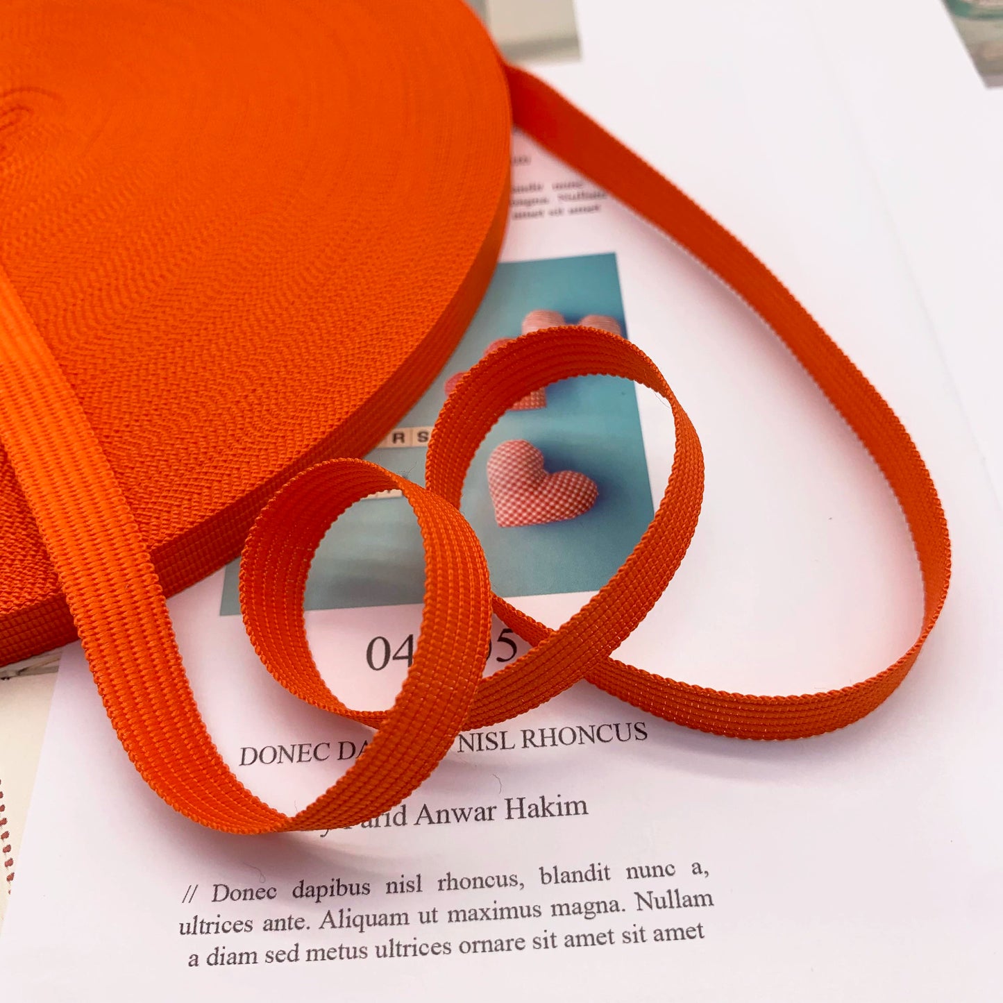 3883  Spot 30 colors 1cm non-elastic horse strap color back collar pressure strip webbing neckline strap side strip clothing accessories