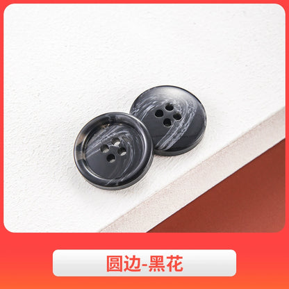 3442★ Botones de abrigo de lana, botones de gabardina, botones de pantalón de traje de hombre, botones redondos de resina semimate