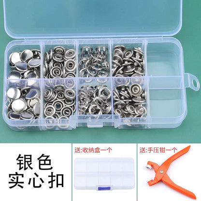 3409★  Baby clothes five-claw buckle installation tool set hidden buckle children's seam-free nail buckle four-fit buckle button five-grip buckle