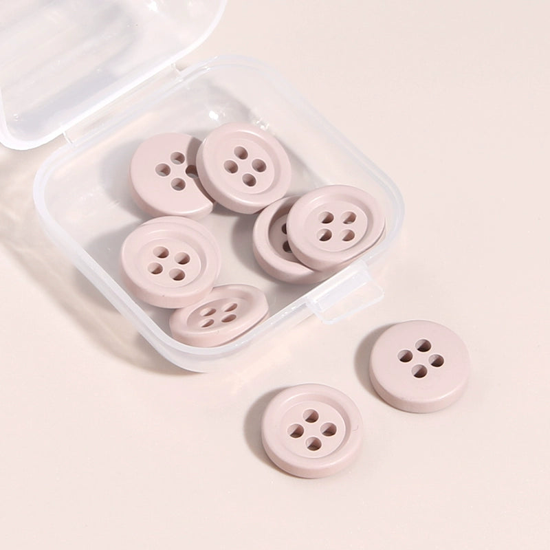 3371★  Four-eye round clothes decorative buttons jacket shirt cardigan shirt buttons high-end fashion top button accessories