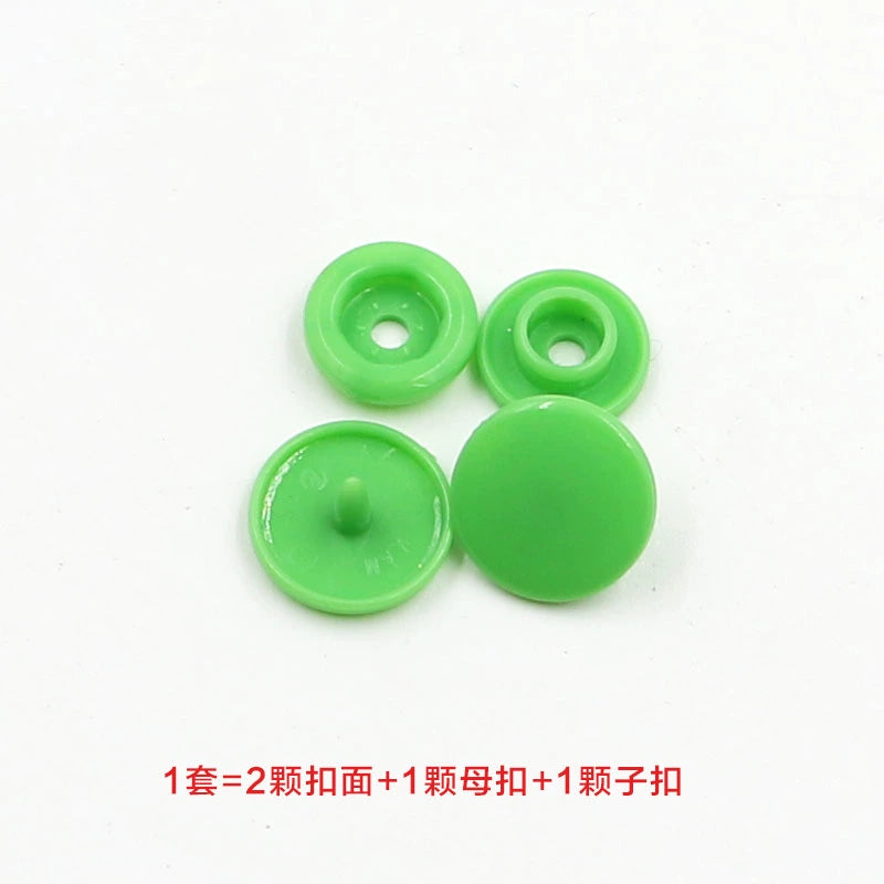 3413★  Plastic four-in-one buckle special button for colored baby clothes, seam-free hidden button, baby buckle nail button, mother and child buckle
