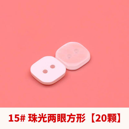 3358★  Versatile shirt buttons round transparent black and white buttons men's and women's shirts shirt cardigan polo shirt colored buttons