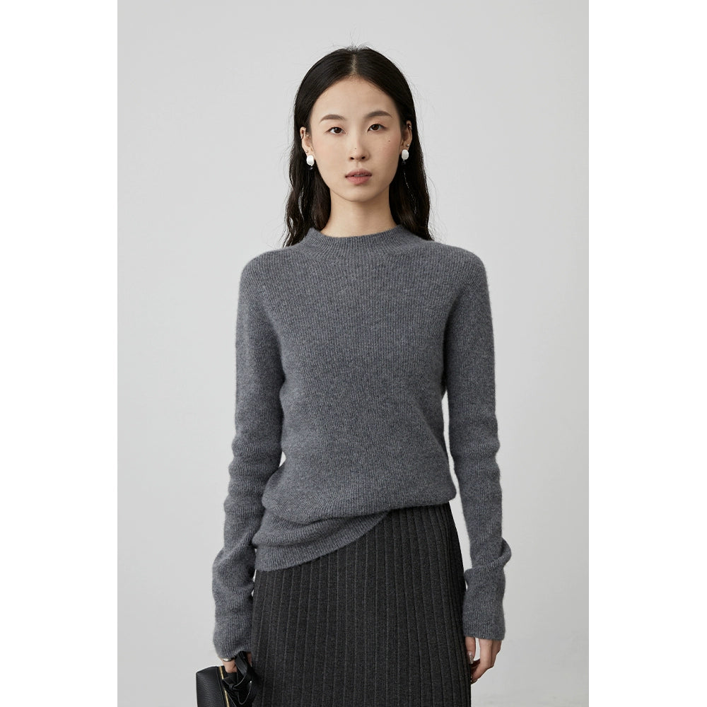 [Seamless series/turtleneck wool bottoming shirt] CAREMIND premium pure cashmere comfortable top autumn and winter