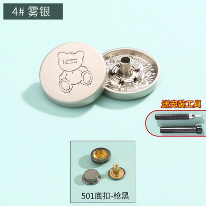 3410★ Boutons pression haut de gamme sans couture pour vêtements pour femmes, boutons mère et enfant, boutons quatre en un, boutons de doudoune, boutons boutons, boutons cachés invisibles.
