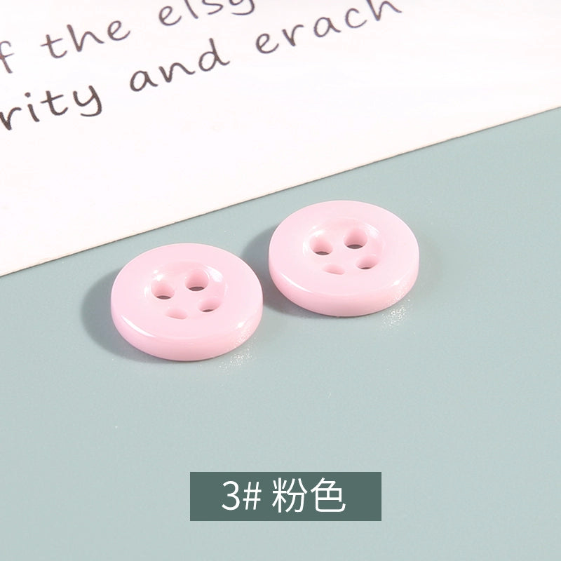 3337★  Four-eye round ceramic button men's and women's shirts cardigan cuffs neckline high-end buttons children's clothes button accessories