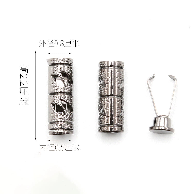 3546 Suéter Sombrero Cuerda Cabeza Botón Pantalones Cintura Cuerda Hebilla Metal Cabeza Ropa Cinturón Cuerda Tope Accesorios