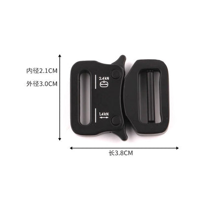 3520★ Hebilla de metal hebilla mochila multifuncional hebilla de tensión de liberación rápida cinturón táctico de seguridad botón accesorios