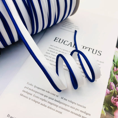 Cinta adhesiva de seda brillante de 1 cm, 41 colores, con borde incrustado, para decoración de hogar, textiles, accesorios de ropa, 3847