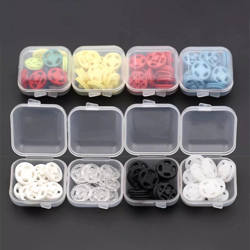 3475★ Abrigo de lana con botones a presión de nailon de color, botones para madre e hijo, botones ocultos invisibles de plástico, botones redondos para camisa antiluz