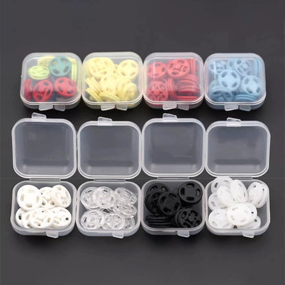 3475★ Abrigo de lana con botones a presión de nailon de color, botones para madre e hijo, botones ocultos invisibles de plástico, botones redondos para camisa antiluz