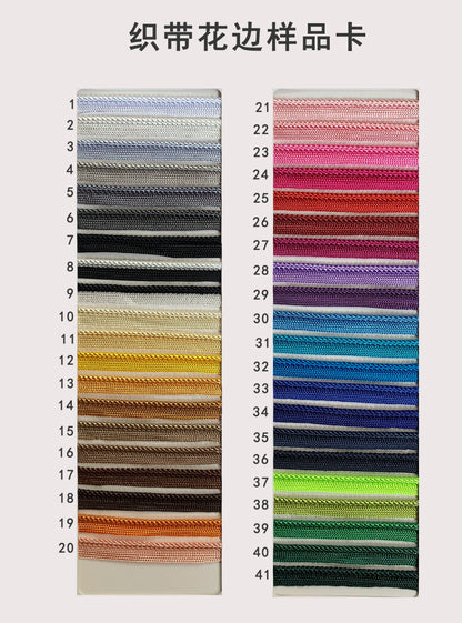 3844 41 colores en stock 1 cm de color tejido cinta maestra para niños tira de brotes accesorios ropa cuerda con incrustaciones tira con incrustaciones cuerda de ribete textil para el hogar