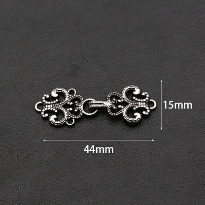 3501★ Hebilla antigua de metal para cheongsam Hanfu, hebilla antigua, hebilla de cuello con botón retro, accesorios para ropa