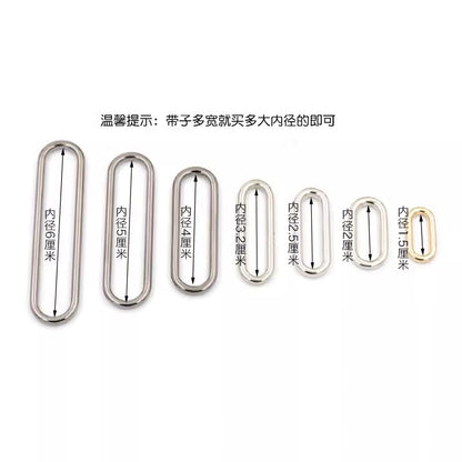 3519★ Hebilla de cinturón de metal con botón dorado ovalado para gabardina de mujer, botón de abrigo, botón de ajuste para bolso de zapato