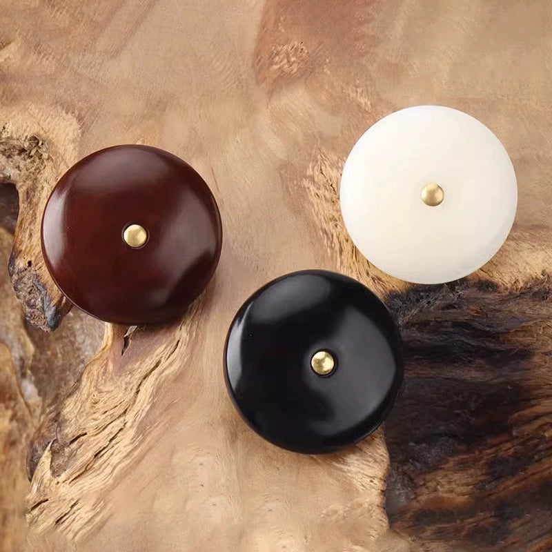 3317★ Botones redondos de alta gama Gabardina de ropa grande versátil Botón de fruta Suéter de bebé Botones pequeños negros