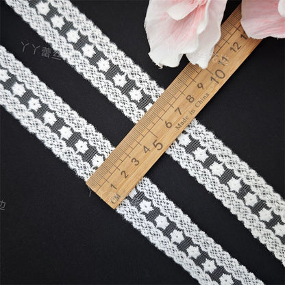 3808 Nuevos accesorios de ropa de encaje bordado de malla, materiales de tela hechos a mano para bricolaje, ropa de bebé, encaje Lolita