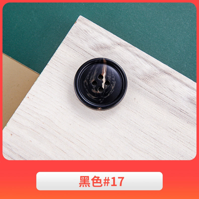 3444★ Gabardina negra con botones redondos para hombre, traje de pantalón, botones versátiles para mujer, ropa de traje