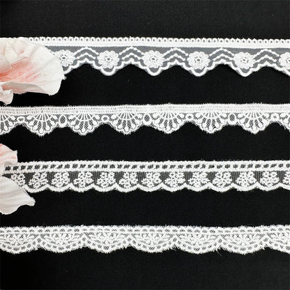 3816 Nuevo hilo de algodón pequeño encaje de rosa bordado hecho a mano DIY exquisita ropa Lolita accesorios de cuello para niños