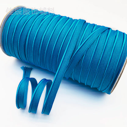 3849 Spot 39 colores 1 cm borde fino cinta maestra de seda brillante tira de brotes ribete cuerda borde incrustado tira cincha accesorios de ropa