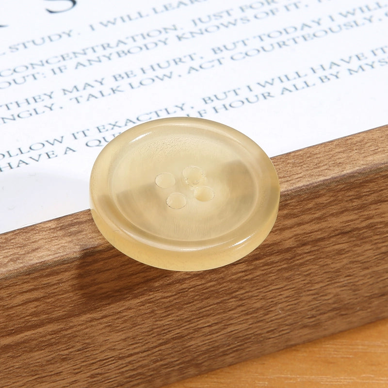 3463★ Botones de cuerno real para hombre, traje, chaqueta, pantalón, botones de alta gama, abrigo de cachemira para mujer, botones negros Daquan