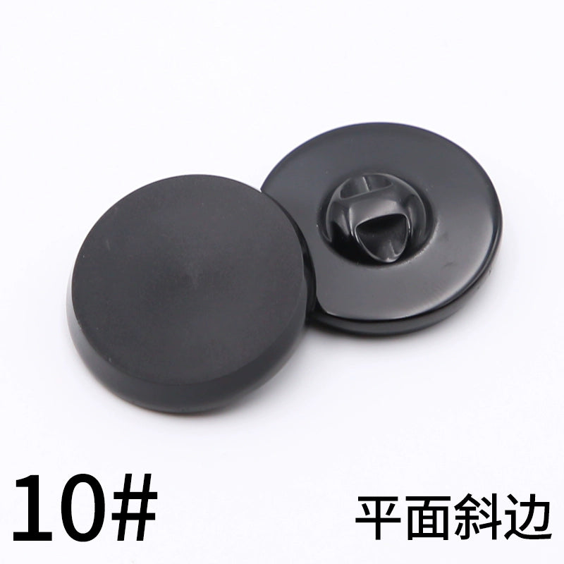 3445★ Botones redondos negros para abrigos, botones para chaquetas de traje para hombres y mujeres, accesorios versátiles para gabardinas y botones superiores.