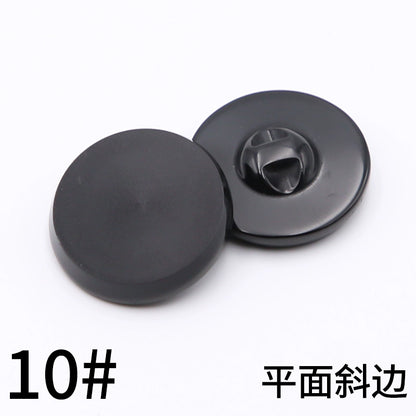 3445★ Botones redondos negros para abrigos, botones para chaquetas de traje para hombres y mujeres, accesorios versátiles para gabardinas y botones superiores.