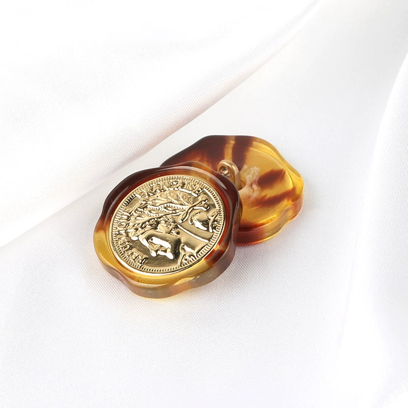 3245★  Special-shaped buttons clothes accessories versatile metal coat buttons men's and women's tops fashion trench coat jacket decorative buttons