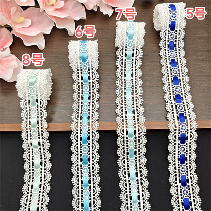 3554★ ancho 3,5 cm con cinta de encaje soluble en agua accesorios de encaje hechos a mano DIY Lolita ropa de bebé accesorios para el cabello accesorios de ropa