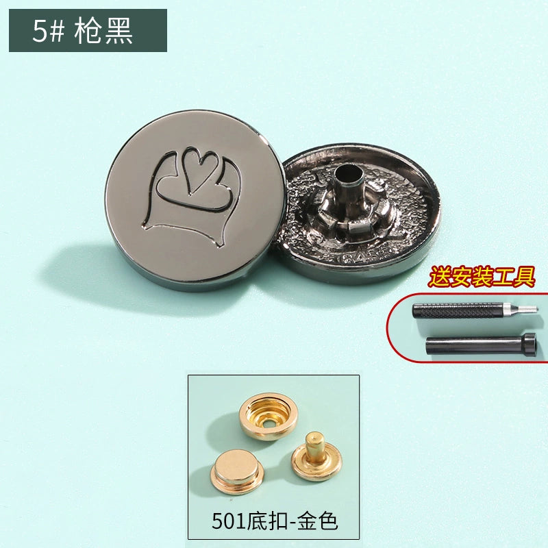 3410★ Boutons pression haut de gamme sans couture pour vêtements pour femmes, boutons mère et enfant, boutons quatre en un, boutons de doudoune, boutons boutons, boutons cachés invisibles.