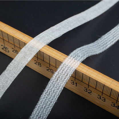 3918 1 cm de ancho, inserto para ropa, tira de forro de seda recta, tira de forro de grano recto, ajuste anti-tejido, anti-deformación, no elástico