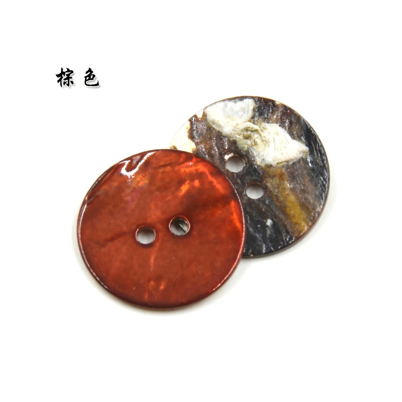 3321★ Handmade Color Shell Button Maspell Button Shirt Button Jacket Sweater Button Clothes Button Decorative DIY Material