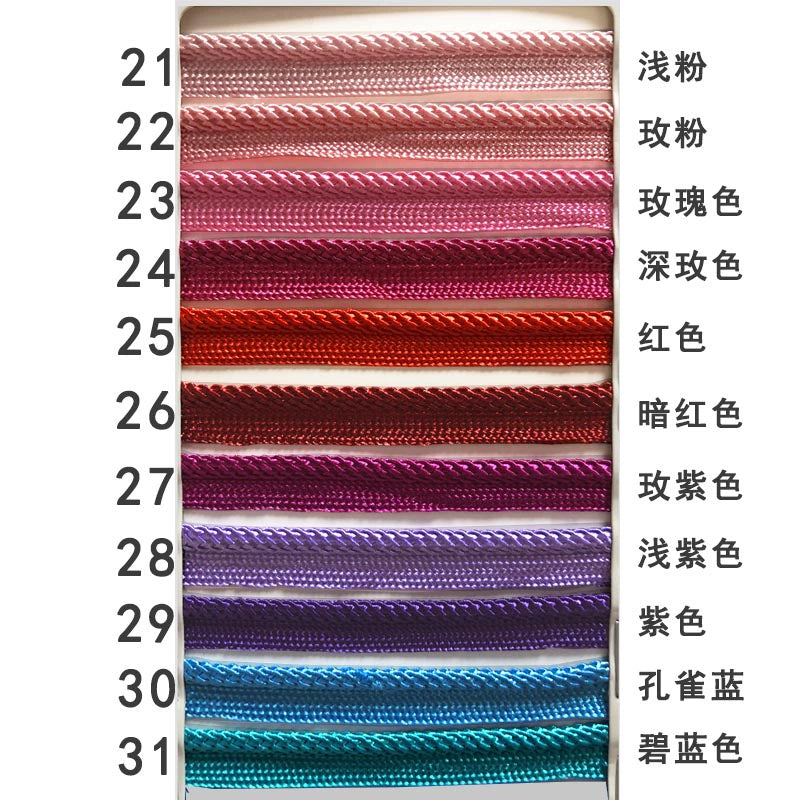 3844 41 colores en stock 1 cm de color tejido cinta maestra para niños tira de brotes accesorios ropa cuerda con incrustaciones tira con incrustaciones cuerda de ribete textil para el hogar