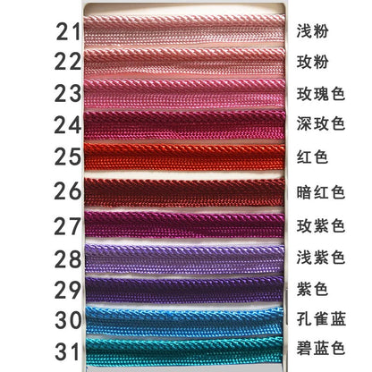 3844 41 colores en stock 1 cm de color tejido cinta maestra para niños tira de brotes accesorios ropa cuerda con incrustaciones tira con incrustaciones cuerda de ribete textil para el hogar
