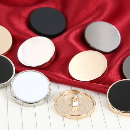 3375★  Metal flat buttons high-end suit buttons clothes top women's coat button shirt men's trench coat shirt round