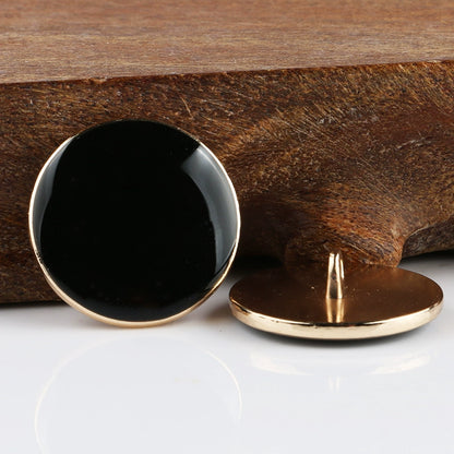 3360★  Coat metal buttons white buttons suit trench coat men's and women's clothes decorative jacket round shirt white buttons