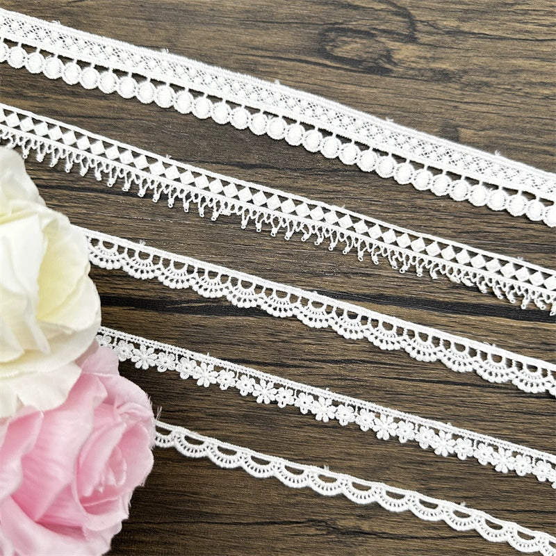 3833 Exquisito hilo de algodón soluble en agua, encaje bordado, accesorios de ropa hechos a mano, puños, cuellos, cortinas, materiales de costura