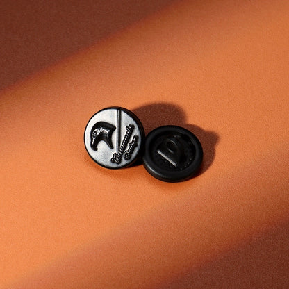 3406★  Black metal shirt buttons women's clothes exquisite round buttons versatile shirt cuffs neckline high-end buttons men